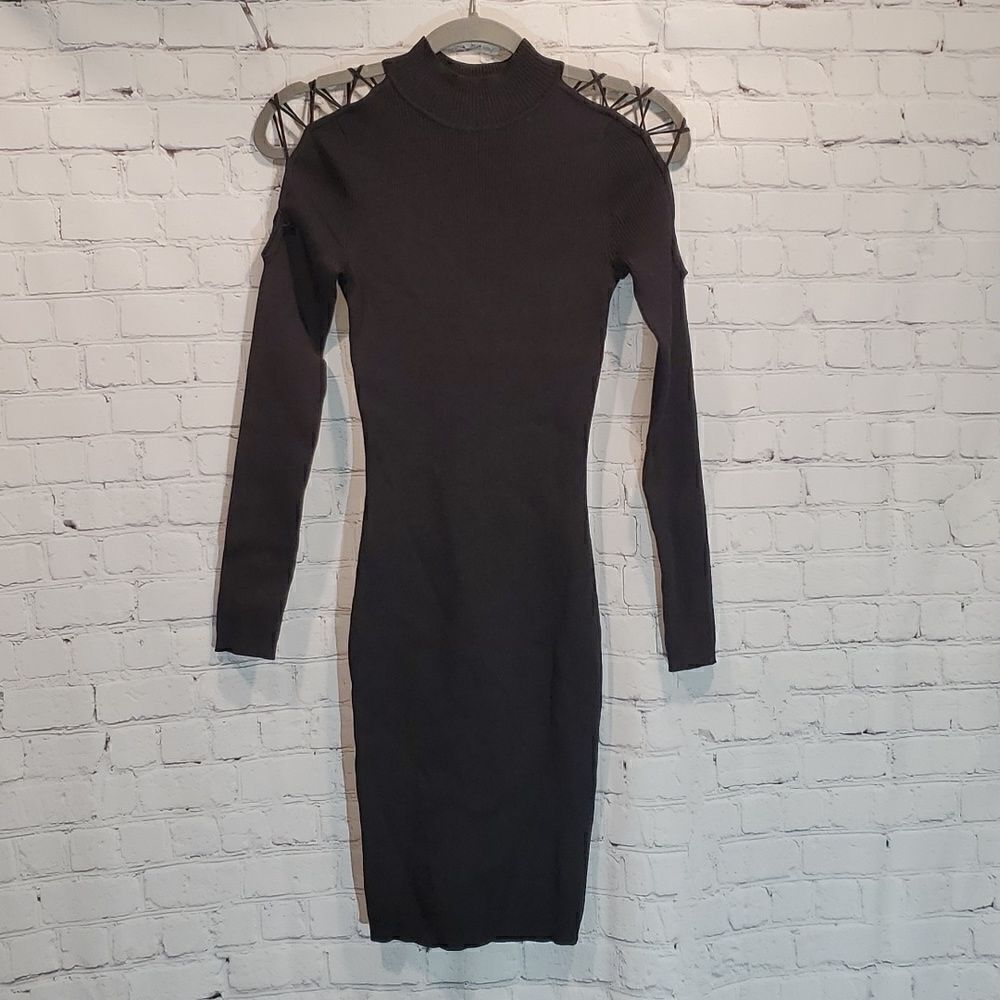 Central Park West black long sleeve sweater dress NWT